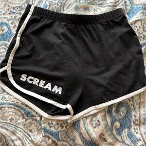 horror themed short athletic shorts size medium